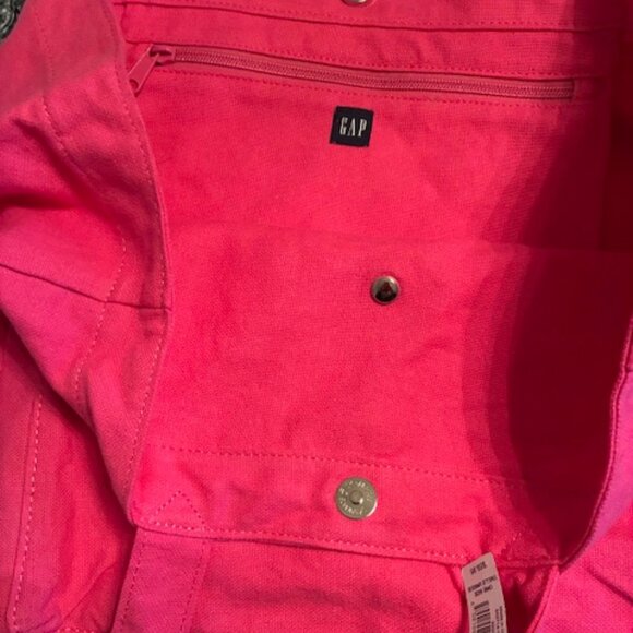 GAP Large Everyday Hot Pink Canvas Bag - NWT - Picture 5 of 8